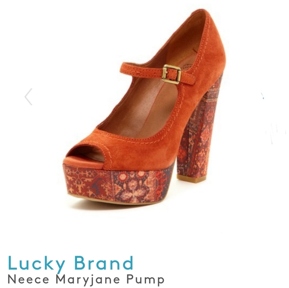 NWOTLUCKY BRAND Maryjane Neece platforms